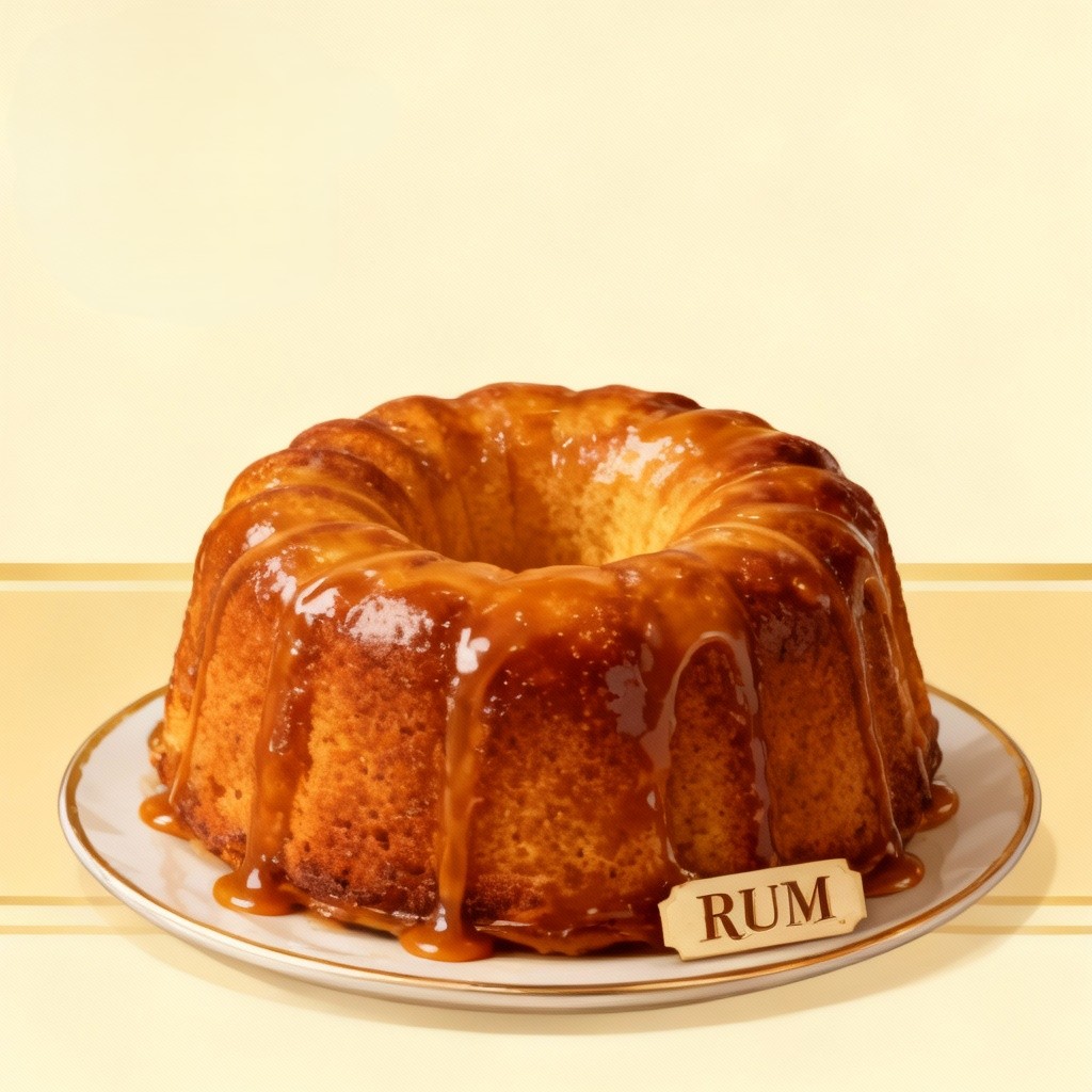 Rum Pound Cake with warm spices
